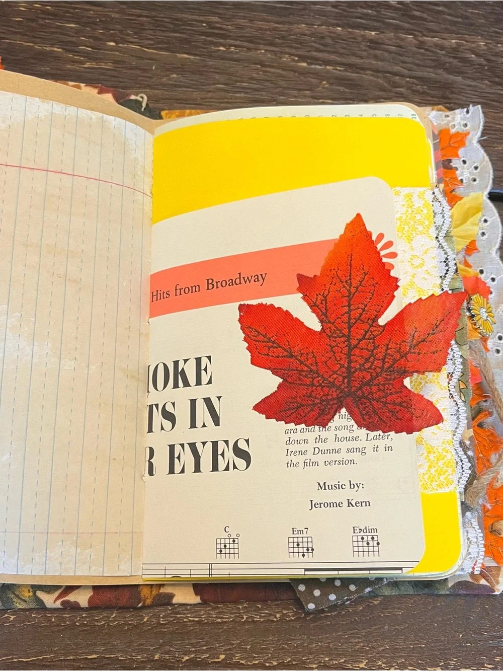 Fall Junk Journal Thanksgiving Autumn Holiday Softcover 2 Signatures Decorated
